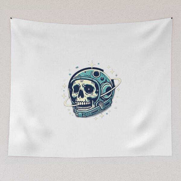 Item preview, Steve Astronaut Skull in the Stars designed and sold by StickyGuys.