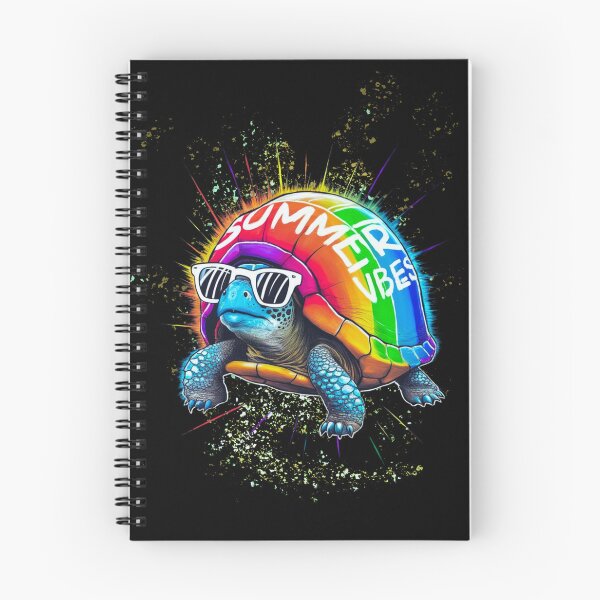 Item preview, Funny summer turtle with glasses and a rainbow shell designed and sold by LeviABI.