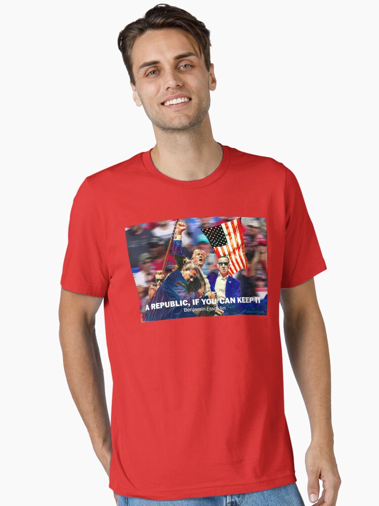 Thumbnail 1 of 7, Essential T-Shirt, A Republic, If You Can Keep It designed and sold by EyeMagined.