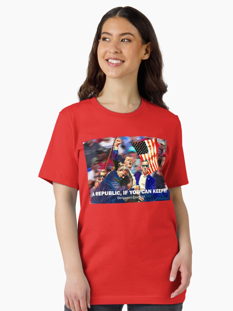 Thumbnail 2 of 7, Essential T-Shirt, A Republic, If You Can Keep It designed and sold by EyeMagined.