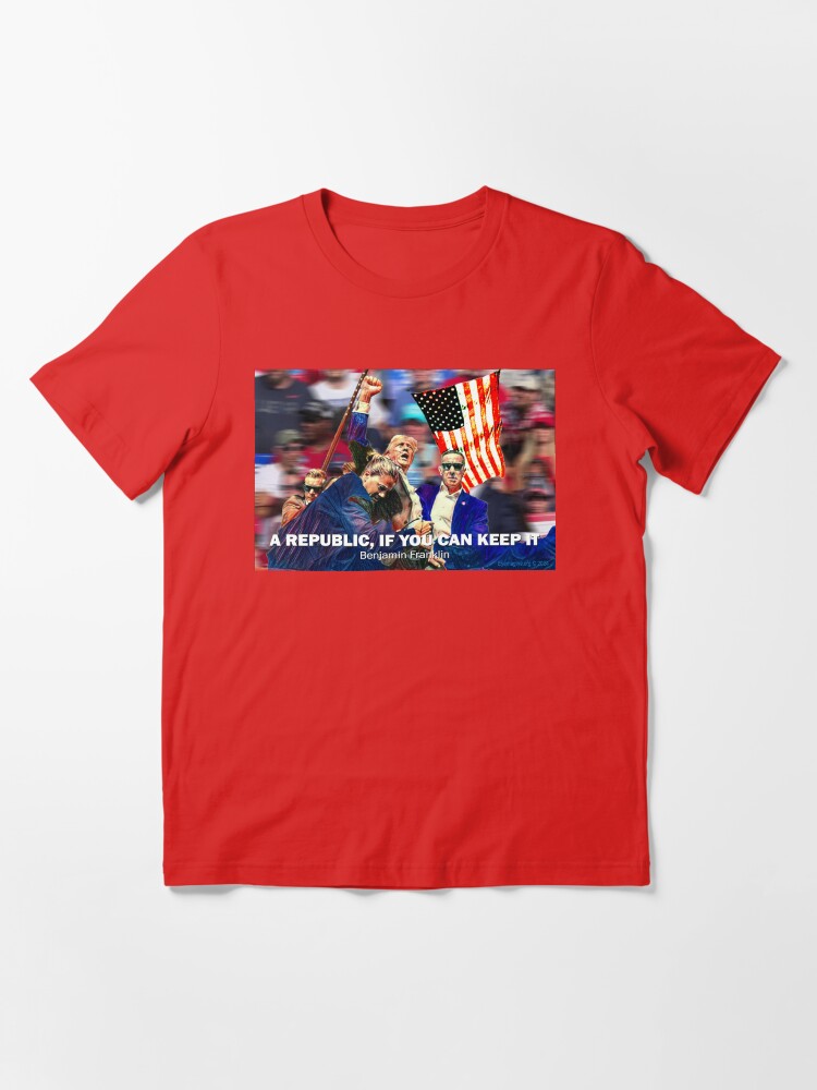 Thumbnail 3 of 7, Essential T-Shirt, A Republic, If You Can Keep It designed and sold by EyeMagined.