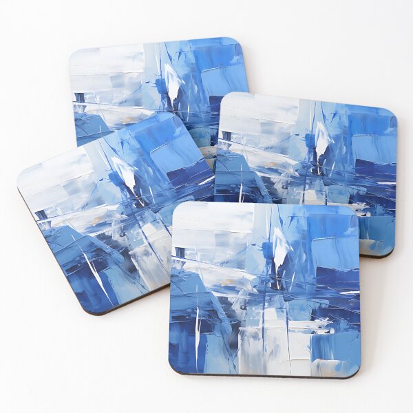 Item preview, White and Blue - Abstract Color designed and sold by KootenayDesigns.