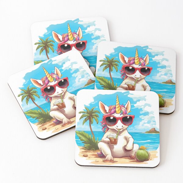 Item preview, Unicorn on vacation designed and sold by KagayakuStore.