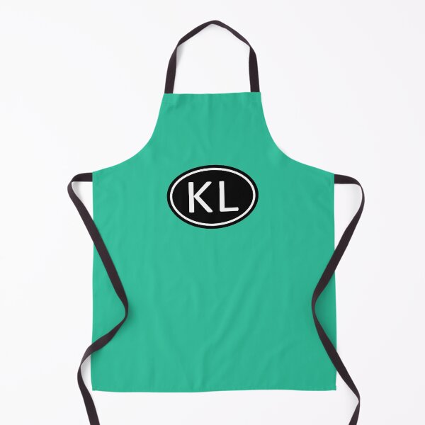 Item preview, KL Initials Monogram Oval White Letters designed and sold by Jeallan Designs.