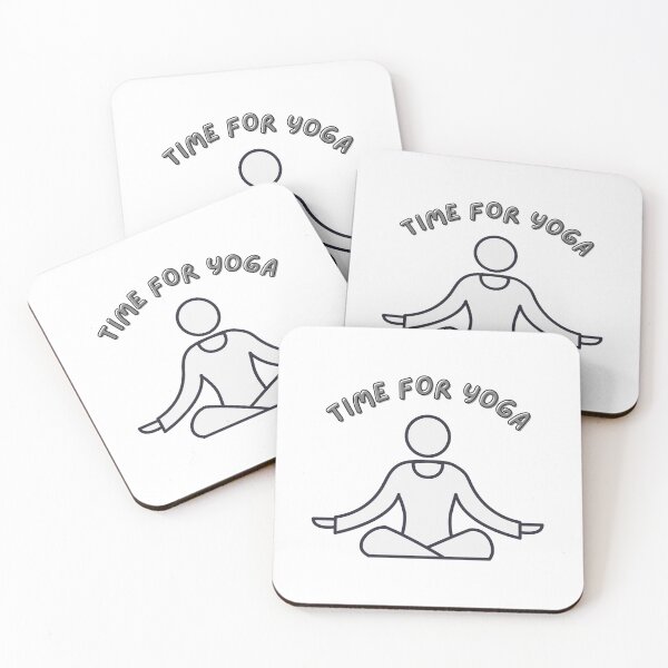 Item preview, Time for Yoga Illustrated Design #3 designed and sold by Artistic Designs ⭐⭐⭐⭐⭐.