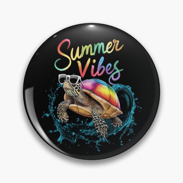 Item preview, Funny summer vibes turtle with glasses and a rainbow shell designed and sold by LeviABI.