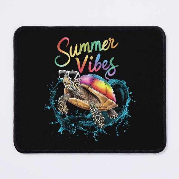 Item preview, Funny summer vibes turtle with glasses and a rainbow shell designed and sold by LeviABI.