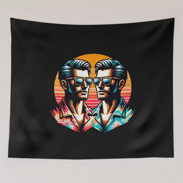 Item preview, heads retro beach  designed and sold by MizoX7.