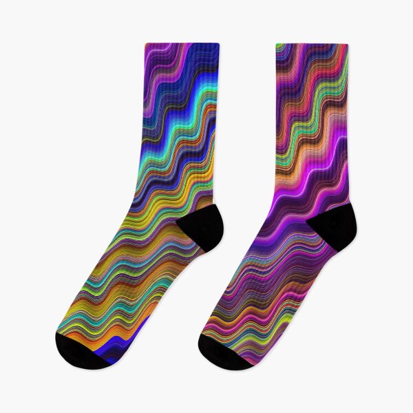 Item preview, 041724 Rainbow Fractal Waves Pattern designed and sold by Warren Paul Harris.