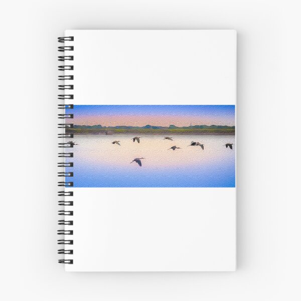 Item preview, Flight of The White-faced Ibis designed and sold by ElizabethiB.