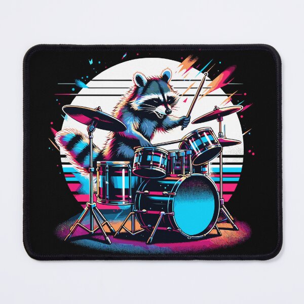 Item preview, Raccoon Playing Drums Teacher Drummer Novelty Funny Drummer designed and sold by KsuAnn.