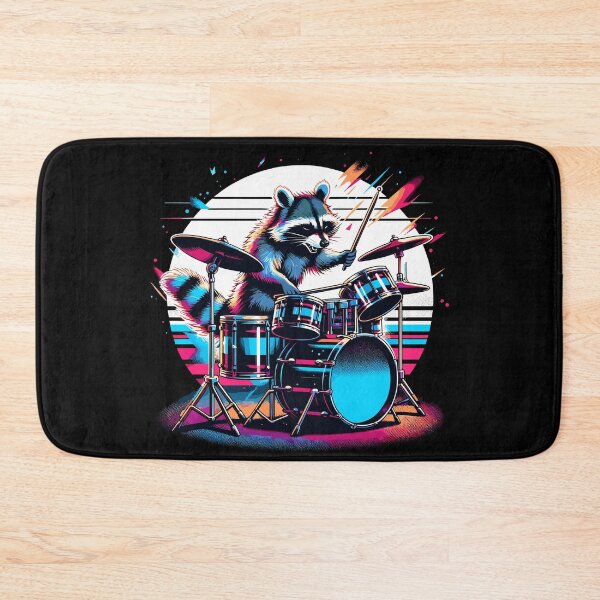 Item preview, Raccoon Playing Drums Teacher Drummer Novelty Funny Drummer designed and sold by KsuAnn.