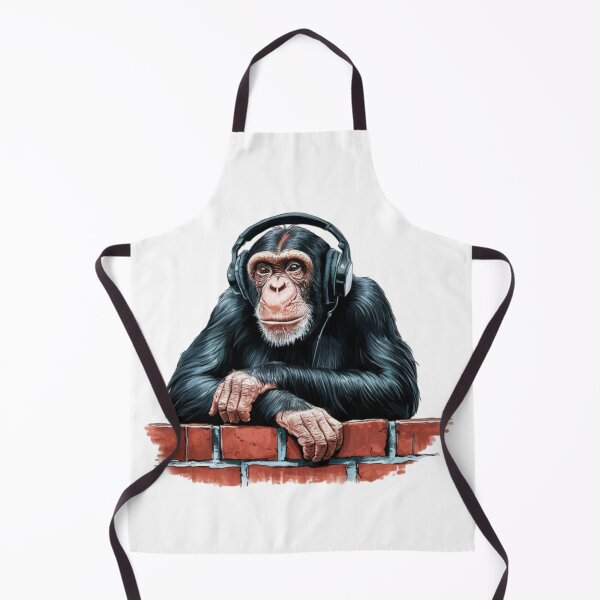 Item preview, Chimpanzee Looking Over A Wall  designed and sold by PolygonPinnacle.
