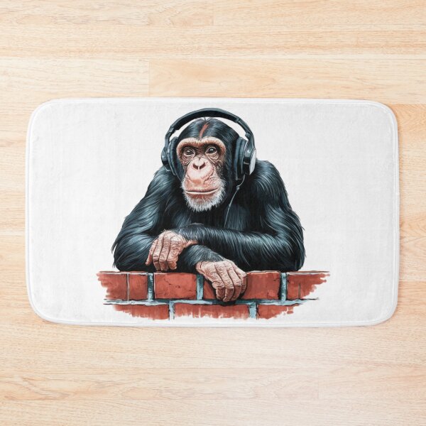 Item preview, Chimpanzee Looking Over A Wall  designed and sold by PolygonPinnacle.