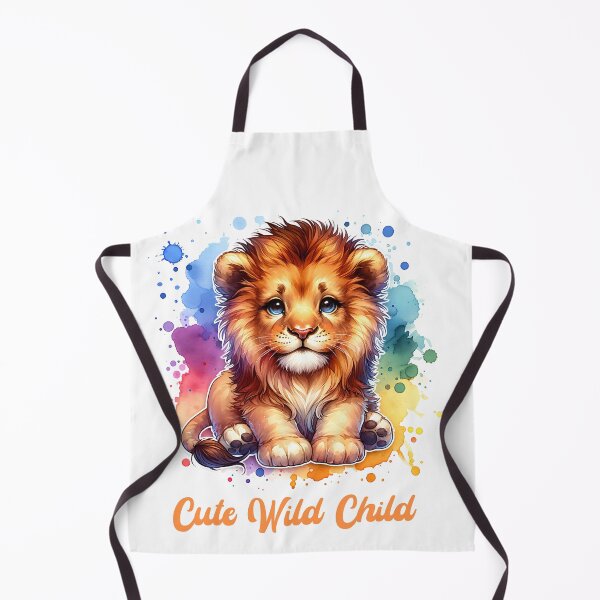 Item preview, Cute wild Child Baby lion watercolor style designed and sold by All Year Round.