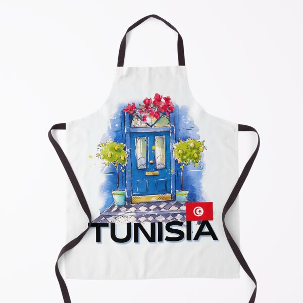 Item preview, Tunisian Blue Door Watercolor Design designed and sold by Dikshant Goyal.