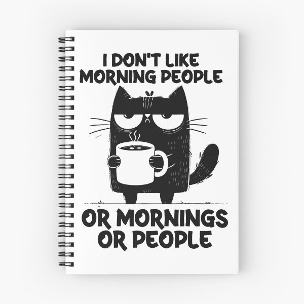 Artikelvorschau, Ich mag keine Morgenmenschen - Grumpy Cat mit Kaffee entworfen und verkauft von Aredbox.