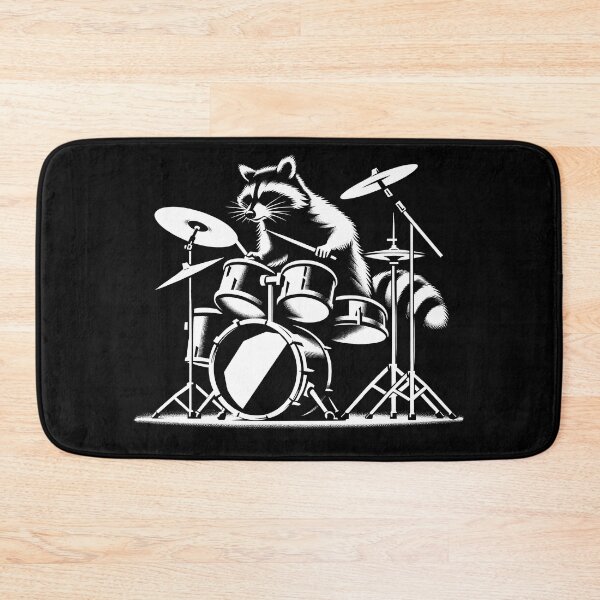Item preview, Raccoon Playing Drums Teacher Drummer Novelty Funny Drummer designed and sold by KsuAnn.