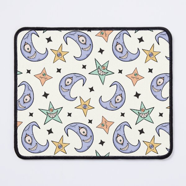 Item preview, Creepy Moon and Stars Pattern Design designed and sold by CreativeDraws42.
