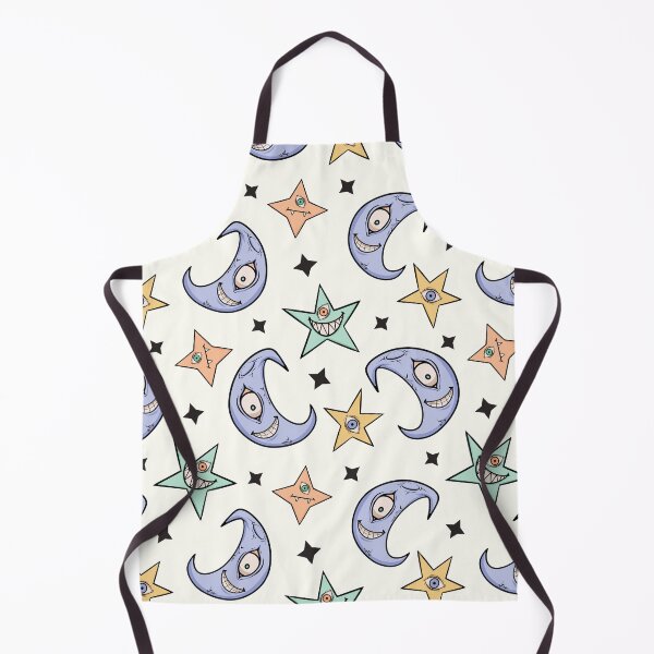 Item preview, Creepy Moon and Stars Pattern Design designed and sold by CreativeDraws42.