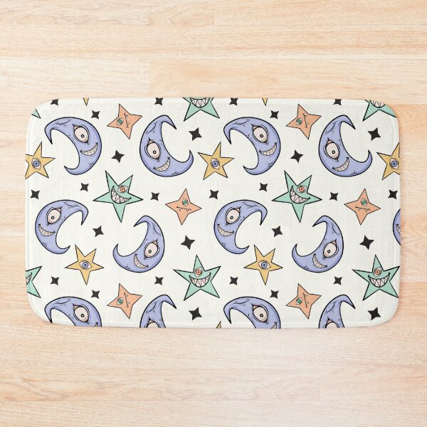 Item preview, Creepy Moon and Stars Pattern Design designed and sold by CreativeDraws42.