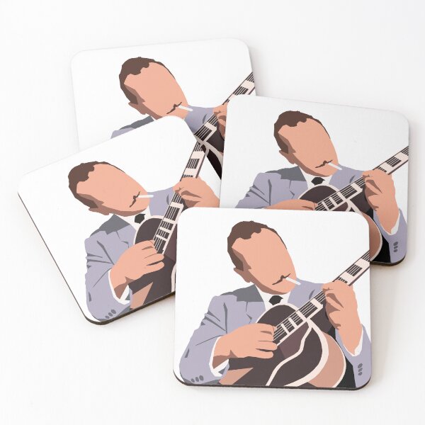 Item preview, Faceless Django Reinhardt with Guitar designed and sold by VanyaKar.