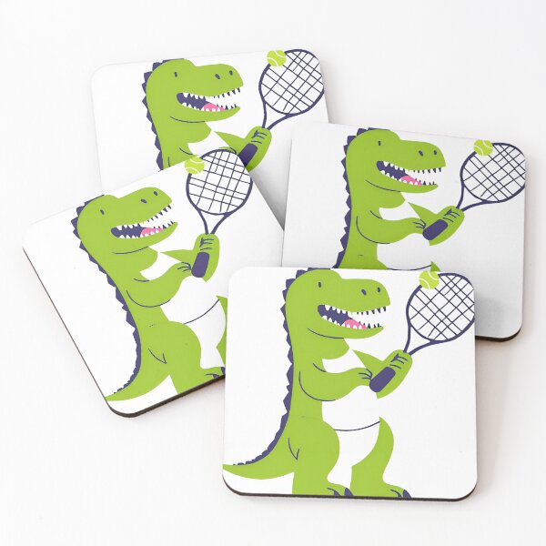 Item preview, Cute Dino Tennis Player  designed and sold by BigCityTennis.