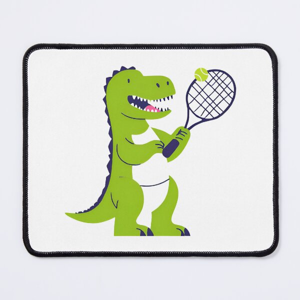 Item preview, Cute Dino Tennis Player designed and sold by BigCityTennis.