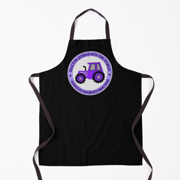 Item preview, lavender,Violet, feminine, feminist with funny text: "Tractor queens run the world! Always in the right direction!" designed and sold by My-fake-places.