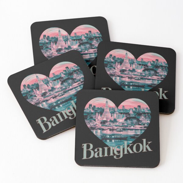 Item preview, Bangkok Thailand Thai Asia - "Bangkok Adventure: Retro Thai Travel Vibes" designed and sold by stickercuffs.