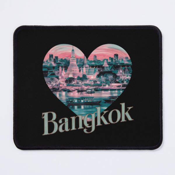 Item preview, Bangkok Thailand Thai Asia - "Bangkok Adventure: Retro Thai Travel Vibes" designed and sold by stickercuffs.