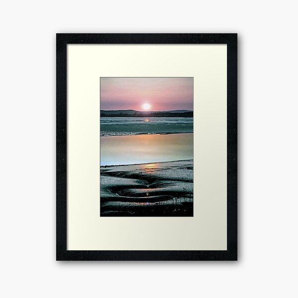 SOLWAY FIRTH - VOLCANIC SUNSET Framed Art Print