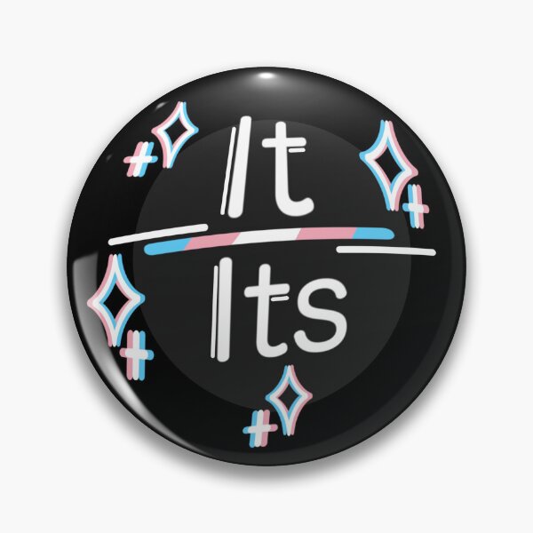 Item preview, It / Its Pronouns Trans Chromatic Sparkle Pin designed and sold by Kittymingo.