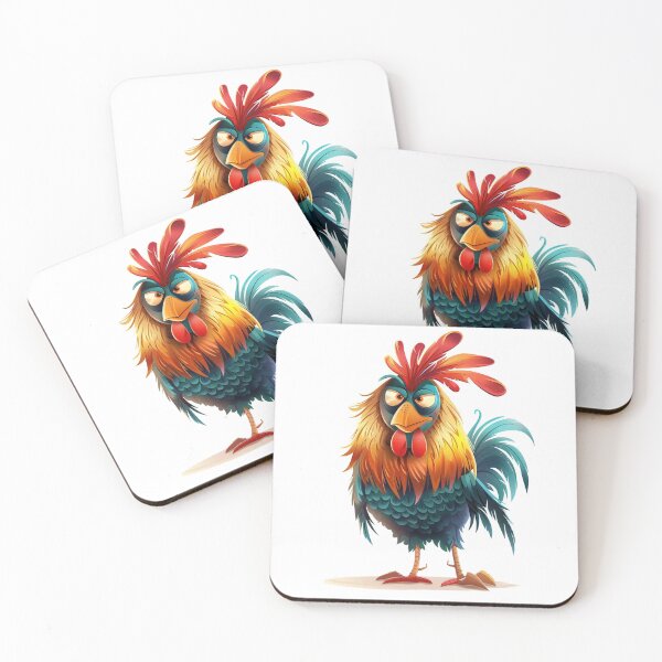 Item preview, Fiery Rooster Stare designed and sold by mittie101.