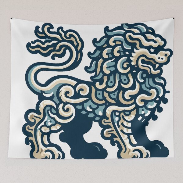 Item preview, stone guardian lion designed and sold by aliraweb.