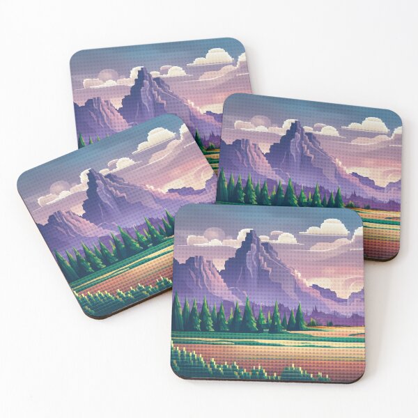 Item preview, Pixelated Landscapes - Abstract Art in Digital Form designed and sold by vaggleTown.