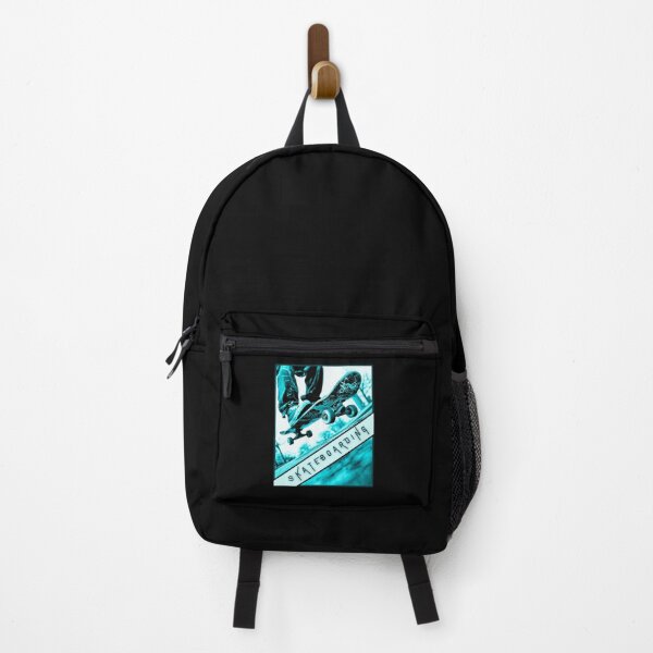 Item preview, Skateboarding, bright azure poster effect graphics, old skateboard, high contrast photo effect designed and sold by silent-violin.