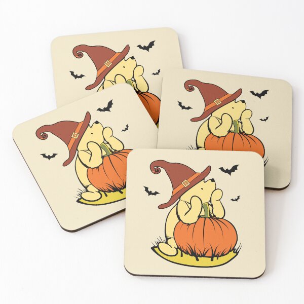 Item preview, Halloween Classic Winnie The Pooh with Pumpkin  designed and sold by Cristina Galerina.