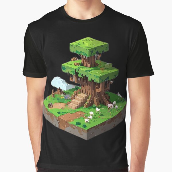 Aperçu de l'œuvre Cabane dans les arbres Minecraft créée et vendue par AI-Knight.