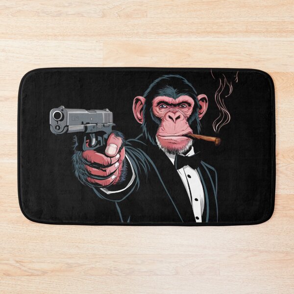Item preview, Old-school Gangster Chimp  designed and sold by PolygonPinnacle.