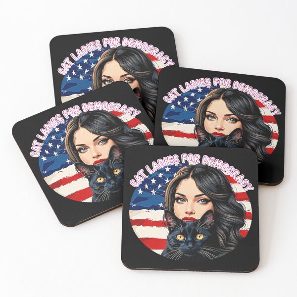 Item preview, Cat Ladies For Democracy, Childless Cat Ladies Unite designed and sold by mamahellfire31.