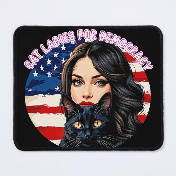 Item preview, Cat Ladies For Democracy, Childless Cat Ladies Unite designed and sold by mamahellfire31.