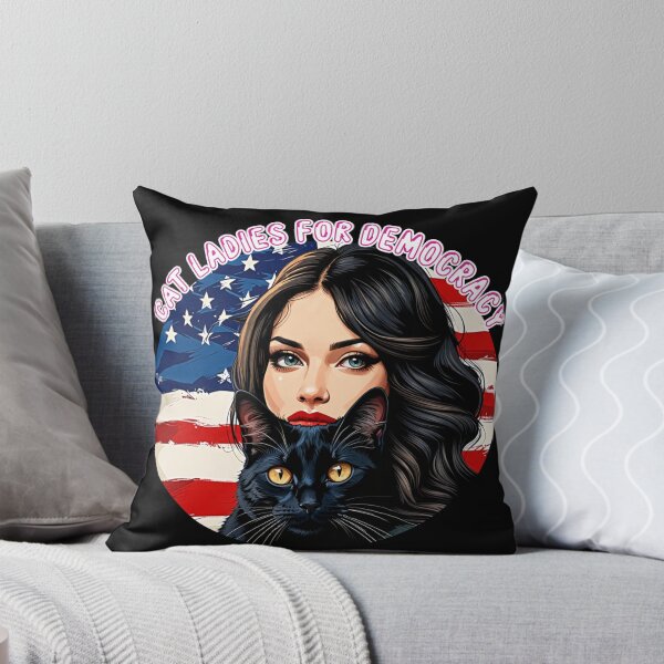 Item preview, Cat Ladies For Democracy, Childless Cat Ladies Unite designed and sold by mamahellfire31.
