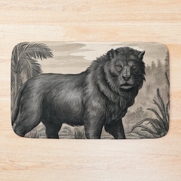 Item preview, Majestic Lion - Vintage Etching Style Illustration designed and sold by vaggleTown.