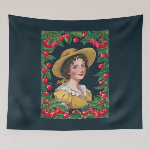 Item preview, cherry orchard girl designed and sold by MOVALENDA.