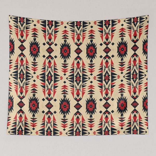 Item preview, Seamless Mexican Poncho Style Repeating Tile Wallpaper Pattern designed and sold by ZeptepiPatterns.