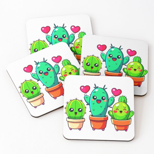 Item preview, Kawaii Cactus cute cartoon designed and sold by 1081900shop.