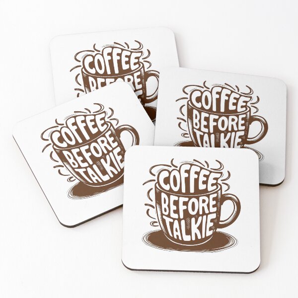 Item preview, Coffee Before Talkie designed and sold by ElegantOutlines.