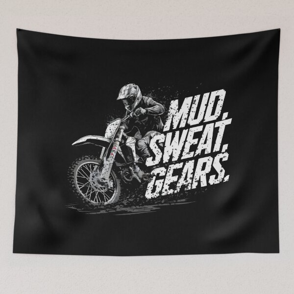 Item preview, Dirtbike Dirt bike Motocross - "Dirtbike Dreams: Motocross Racing Adventure" designed and sold by stickercuffs.