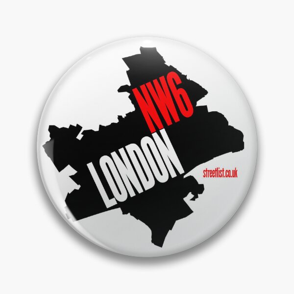 Artikelvorschau, NW6 Postleitzahl London entworfen und verkauft von streetlist.